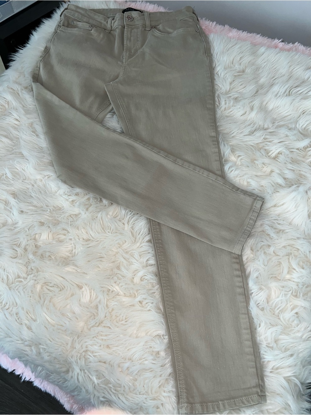 PacSun Stacked Skinny Jeans Khaki/Tan Size 31x30